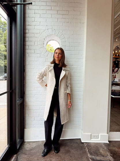 MARCEAU HOUNDSTOOTH COAT
