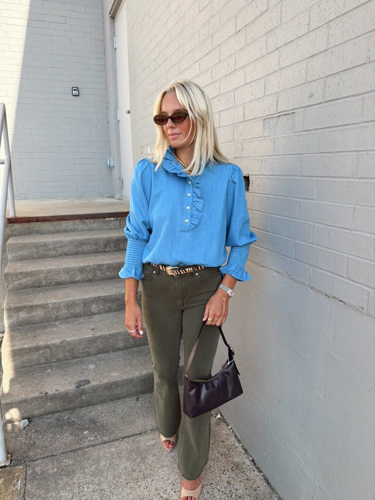 DENIM BLOUSE