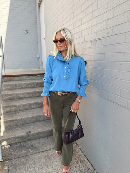 DENIM BLOUSE