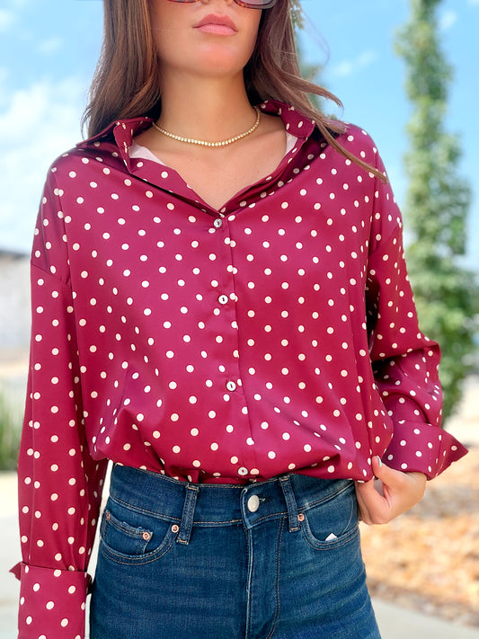 POLKA DOT BLOUSE