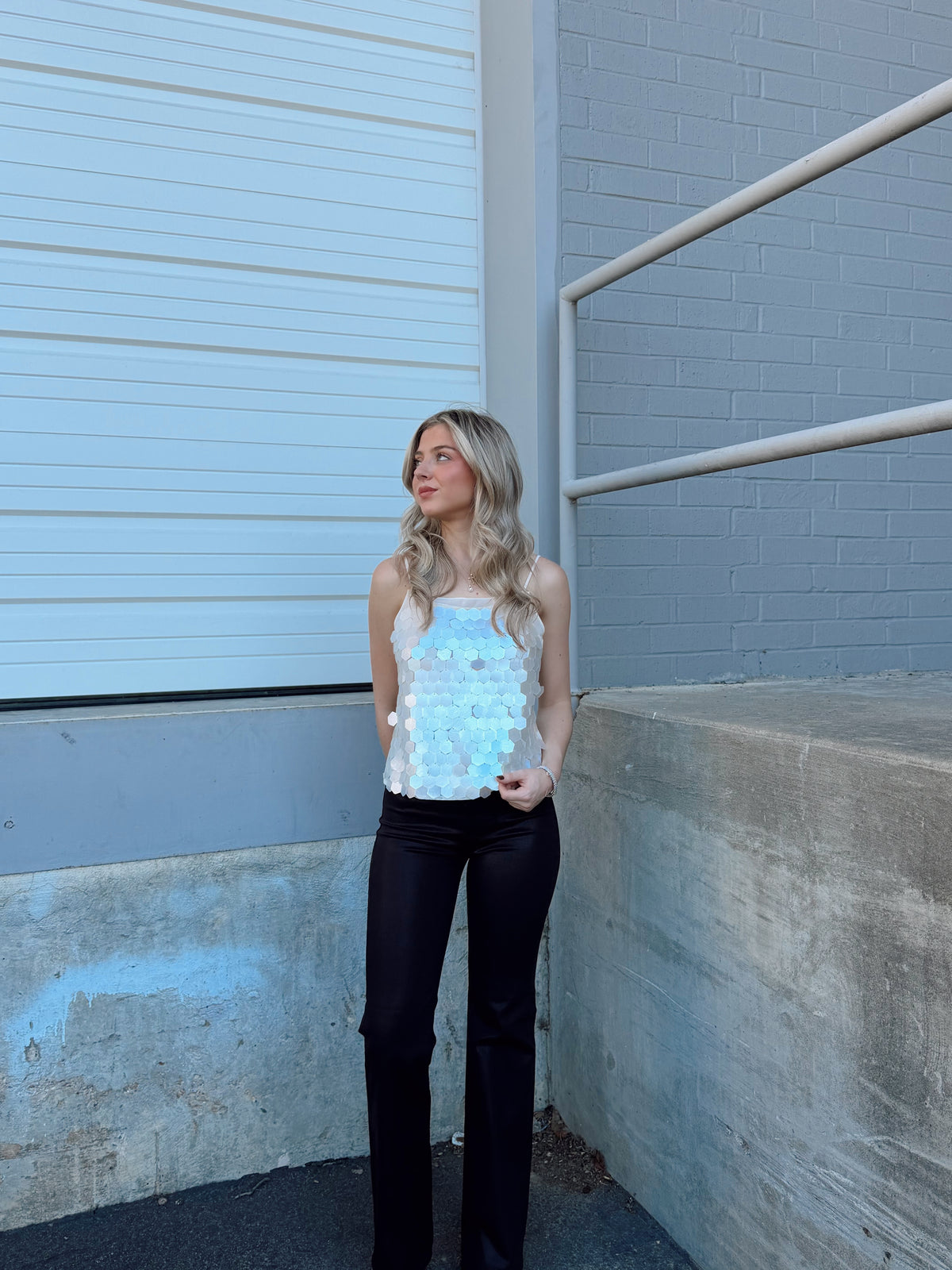 ABRA SEQUIN CAMI TOP