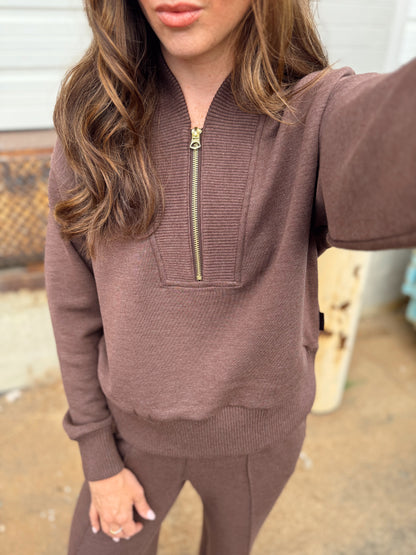 SALLY HALF ZIP SWEAT
