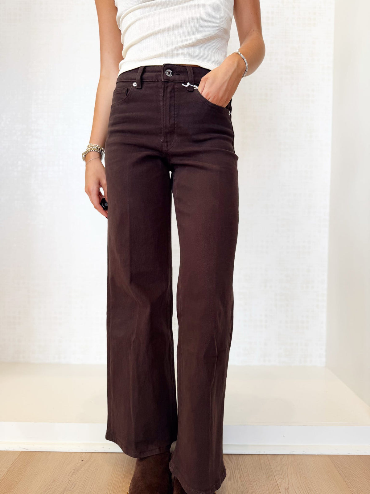 GOOD WAIST PLAZZO ANKLE JEAN