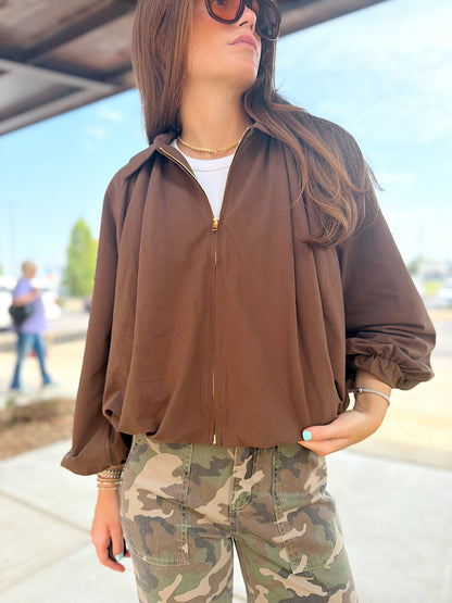 SOLID LONG SLEEVE JACKET