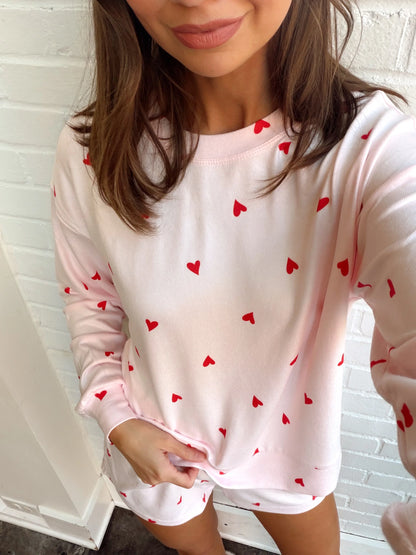 MIRA HEART LONG SLEEVE TOP