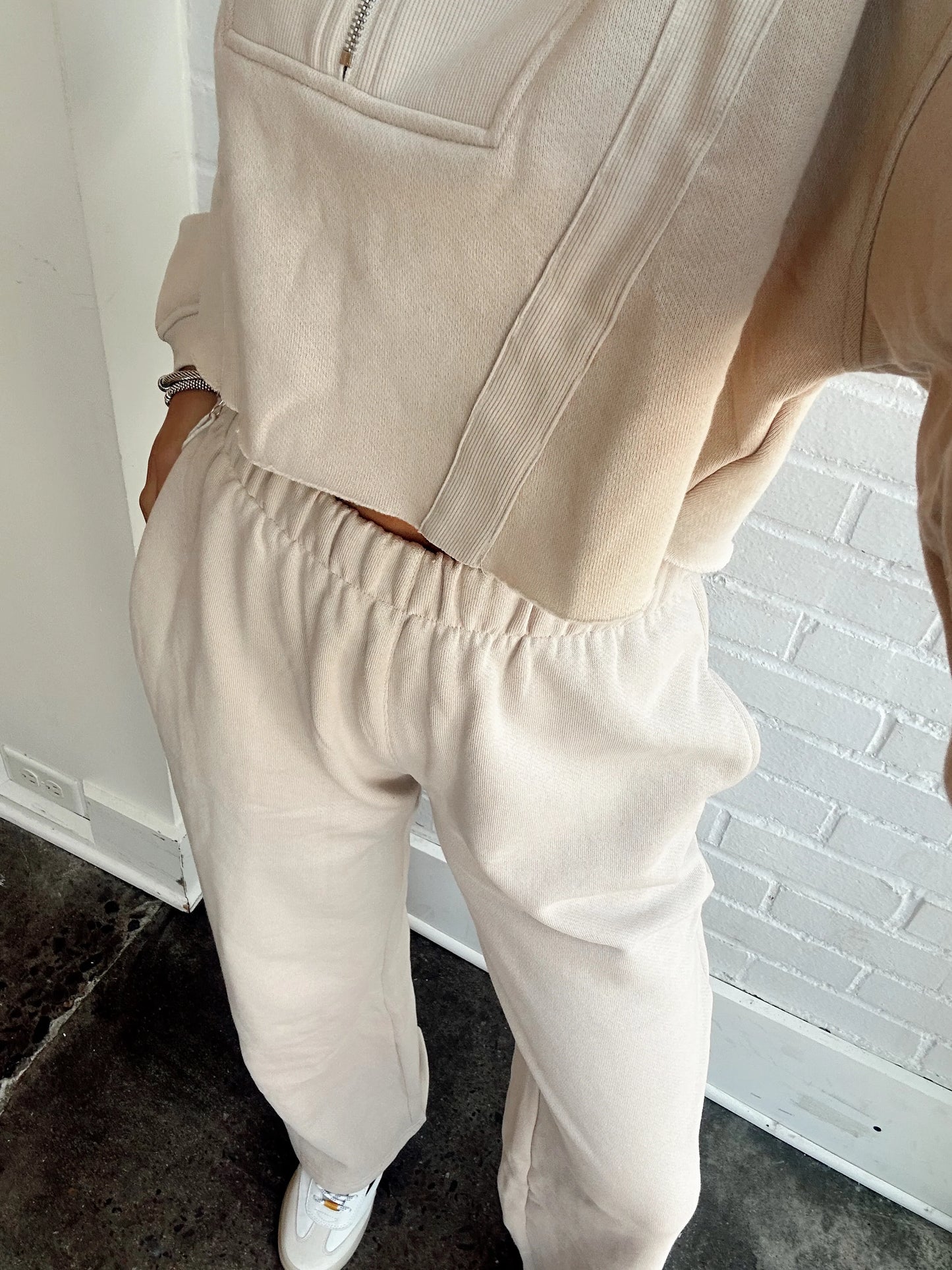 FLEECE WIDE LEG PANT