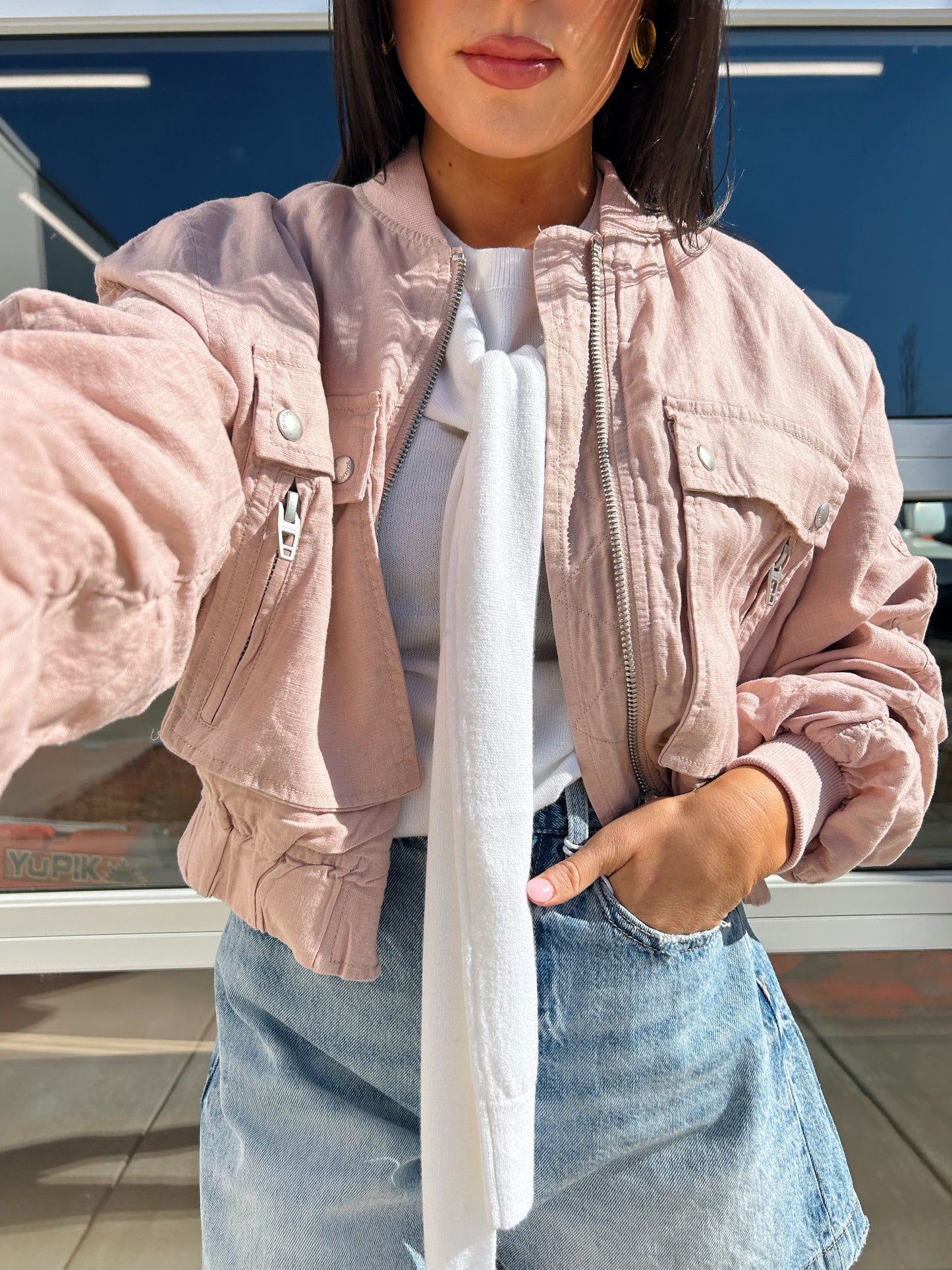 LINEN BOMBER