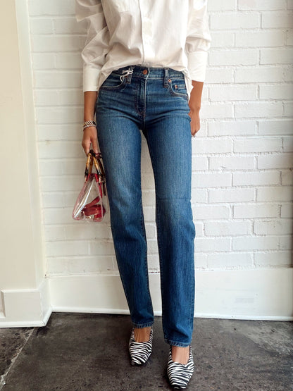 REBEL MID RISE SLIM STRAIGHT