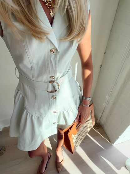 NYSA DENIM MINI DRESS