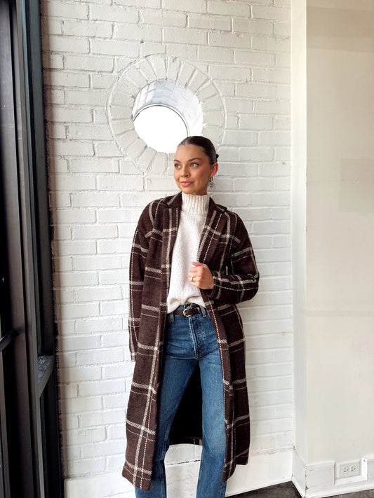 MASON SWEATER PLAID COAT