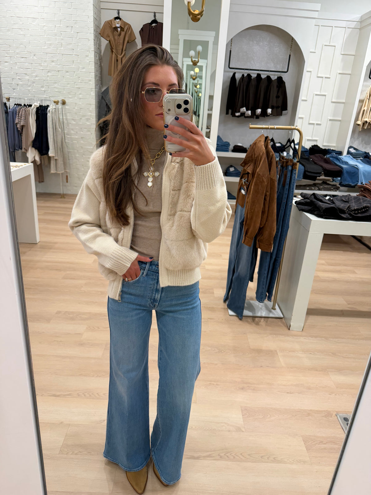 FUR ZIP JACKET