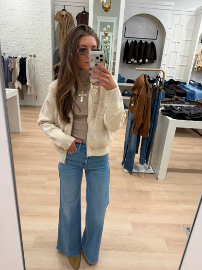 FUR ZIP JACKET