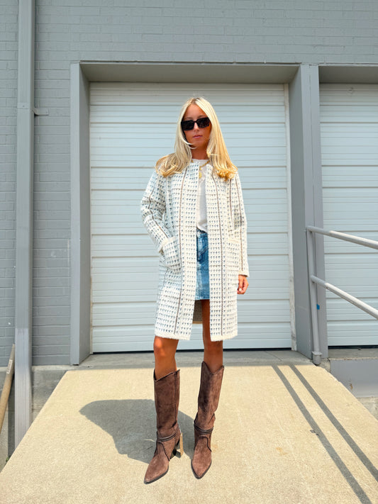 MARCEA HOUNDSTOOTH JACKET