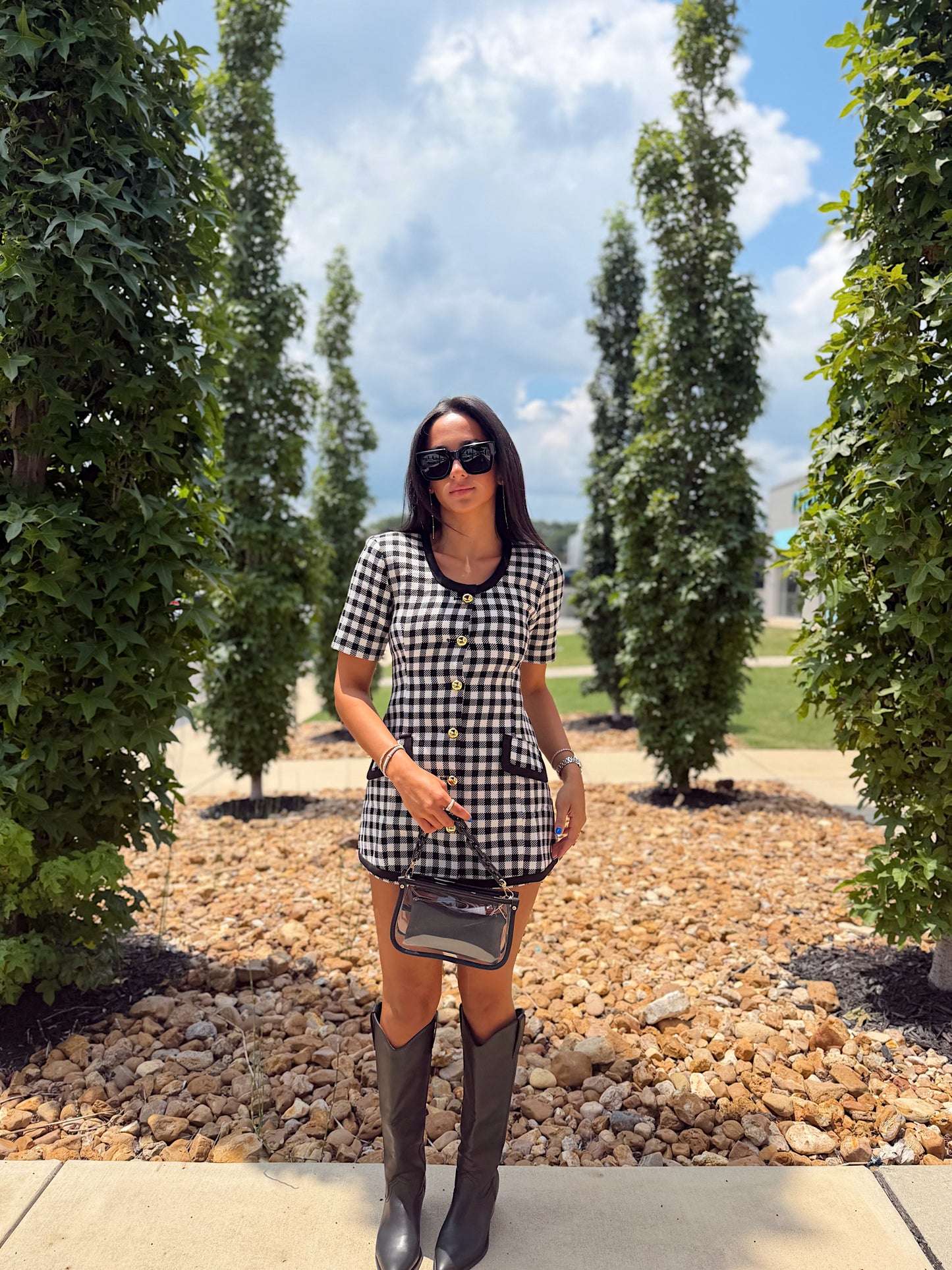 WOOL GINGHAM SHORTS