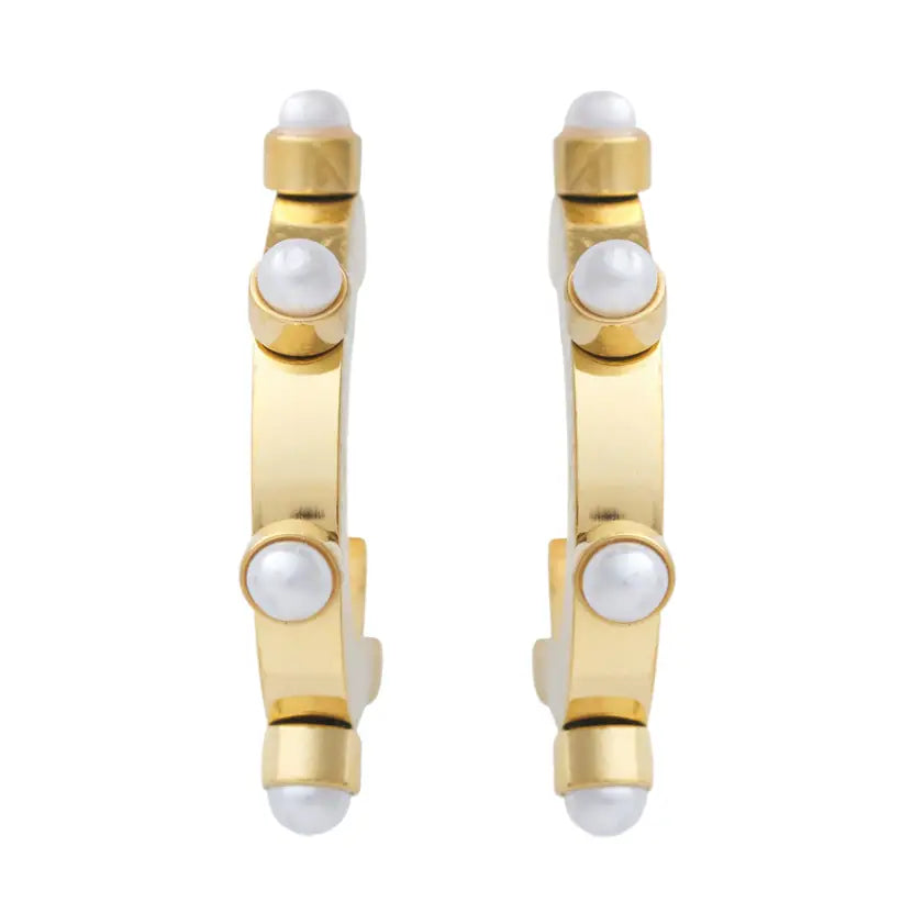 BELLE PEARL HOOPS