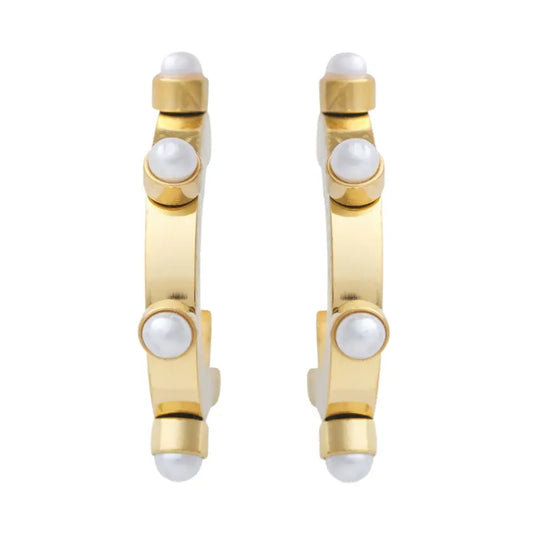 BELLE PEARL HOOPS