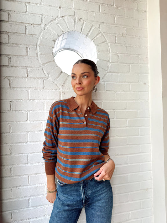 KATHY STRIPE KNIT TOP