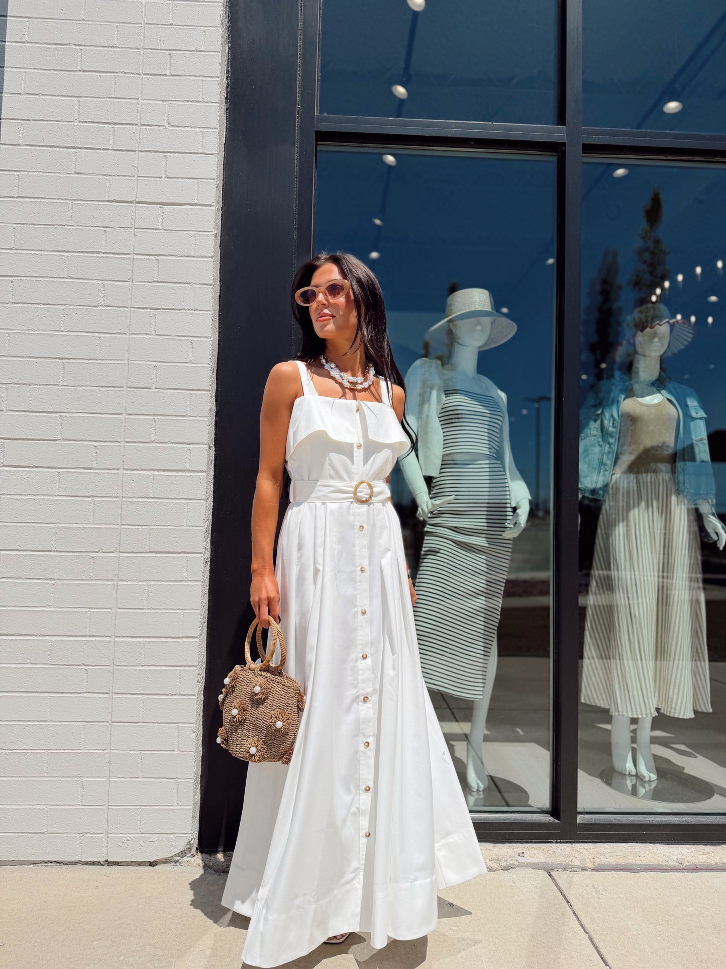 FLUID RAYON MIDI DRESS