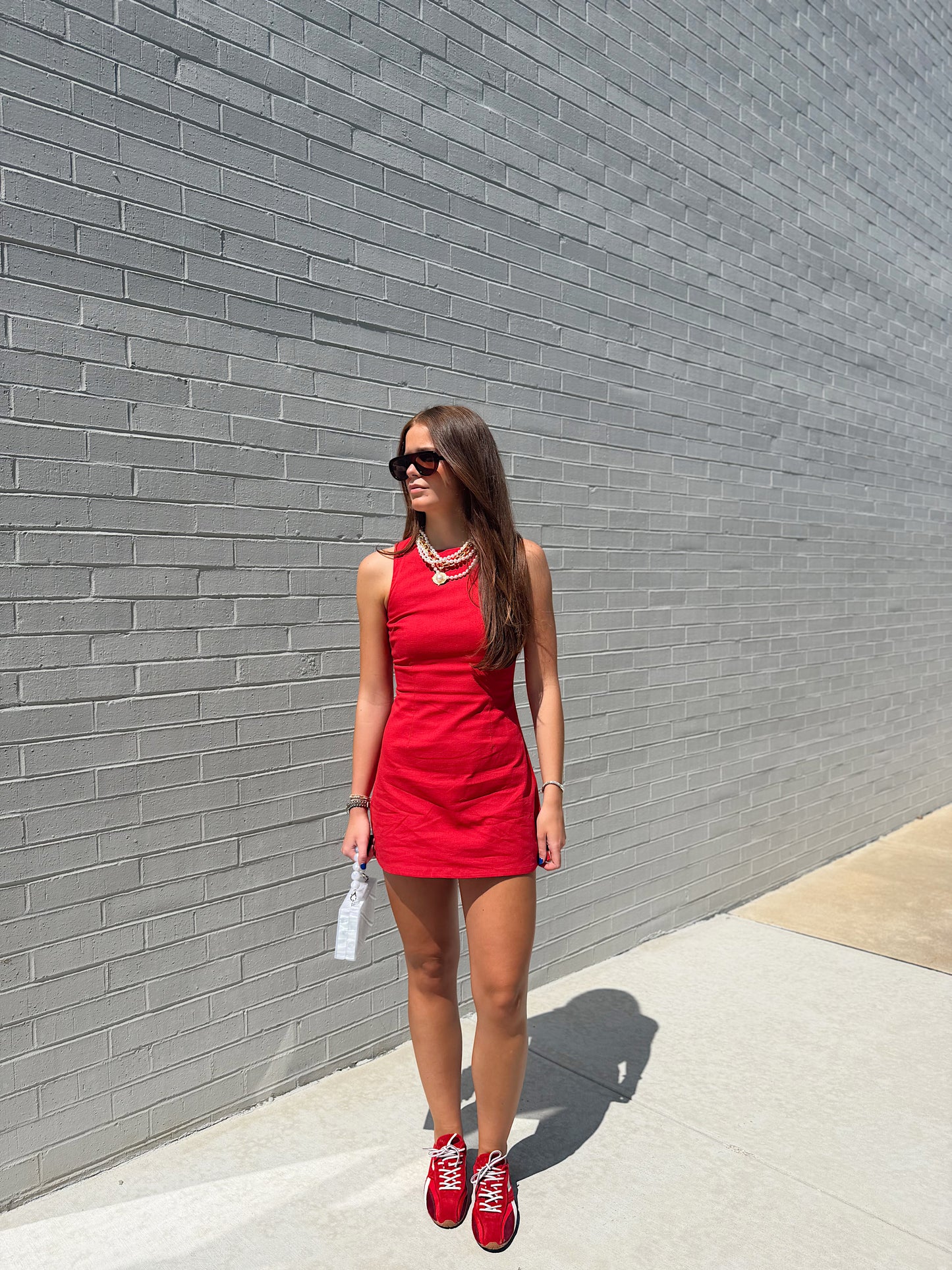 BOAT NECK MINI DRESS