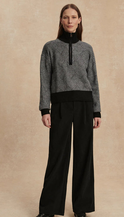 ALDRIDGE HALF ZIP KNIT