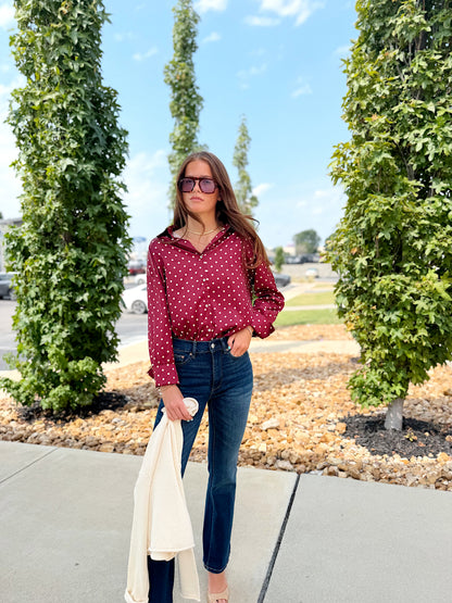POLKA DOT BLOUSE