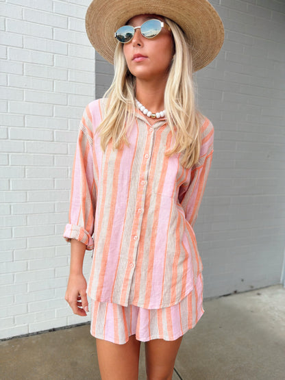 THE PERFECT STRIPED BUTTON UP