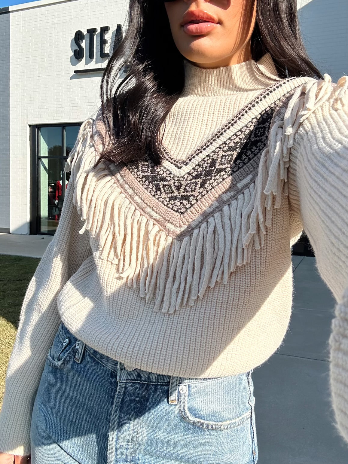 NORTH FRINGE SWEATER