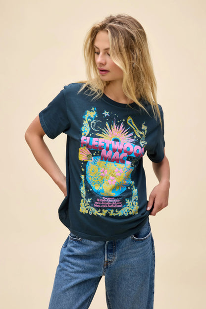 FLEETWOOD MAC CELESTIAL BOUQUET BOYFRIEND TEE