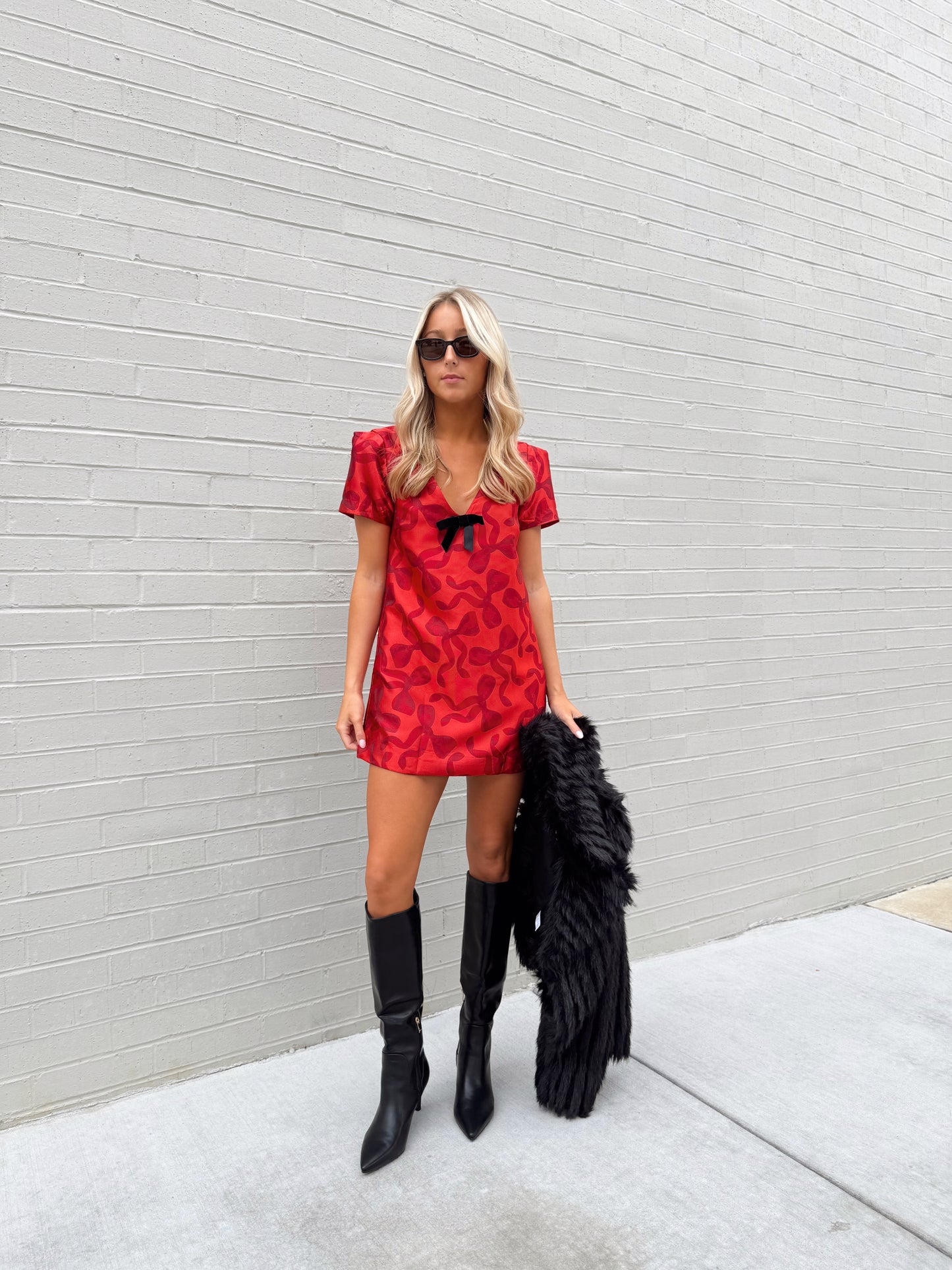 JEANETTE DRESS - BOW WHAT FUN