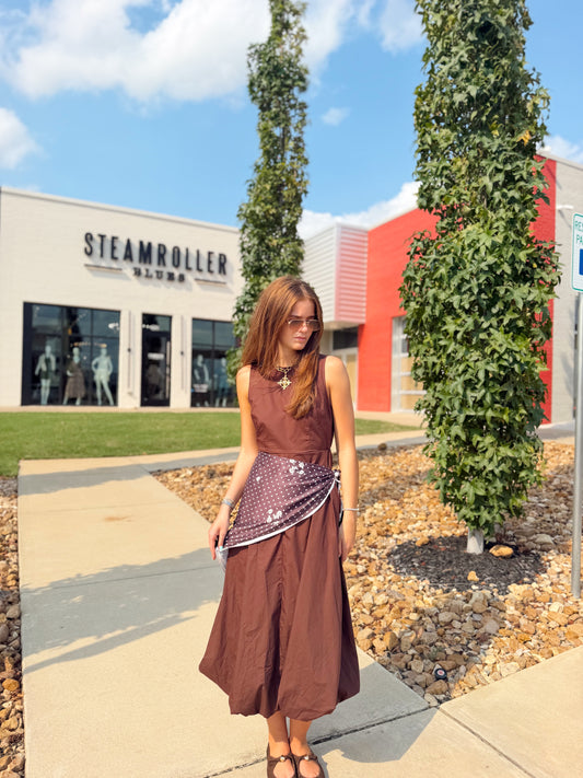 MAXI DRESS SCARF BELT