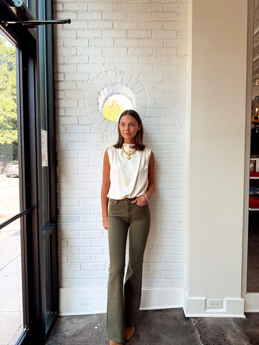 BECKETTE COWL NECK TOP