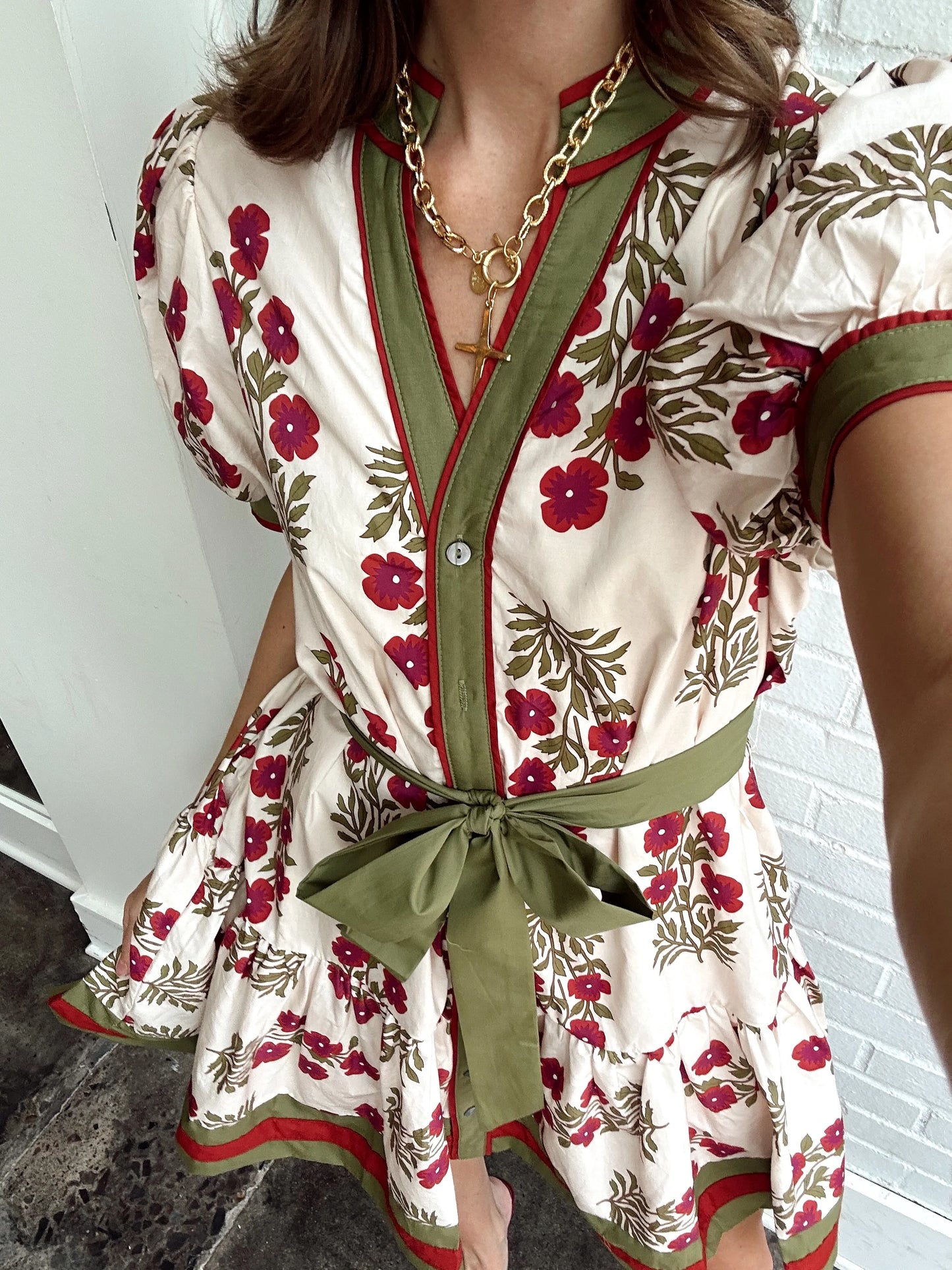 LOLLIE FLORAL TIE DRESS