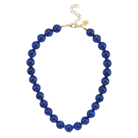 14MM BLUE LAPIS NECKLACE