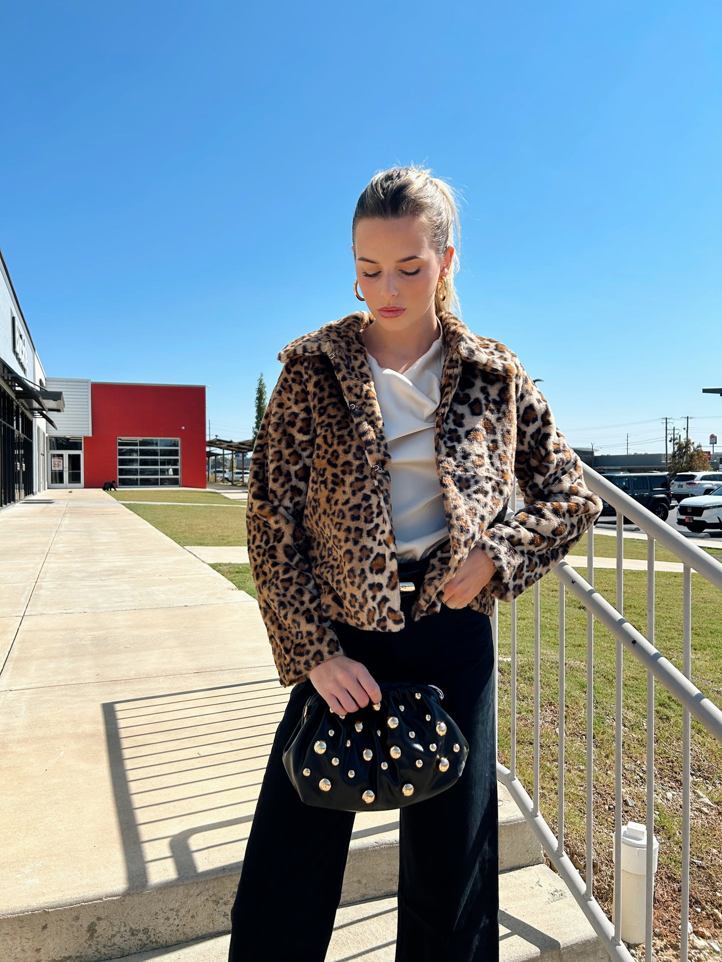 LEOPARD TEDDY CARDIGAN