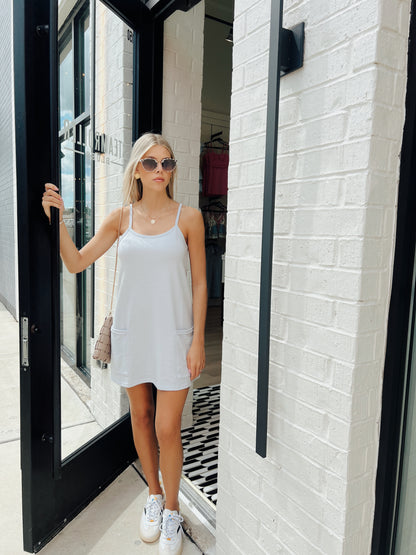 COTTON TANK MINI DRESS