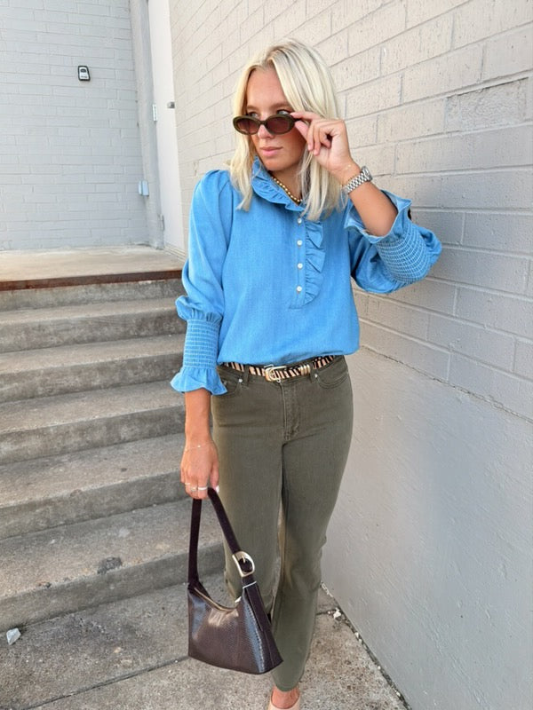 DENIM BLOUSE