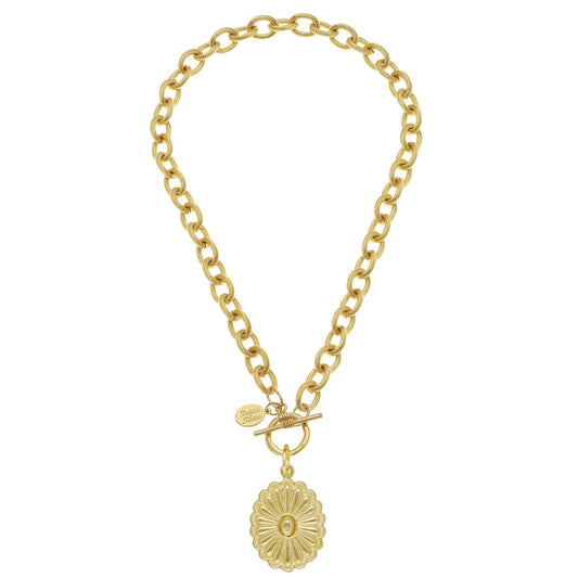 JANE OVAL TOGGLE NECKLACE
