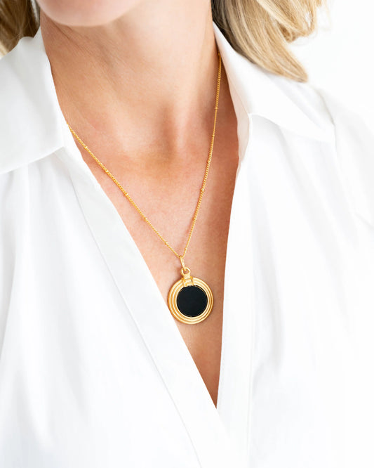 ROMA NECKLACE-BLACK ONYX
