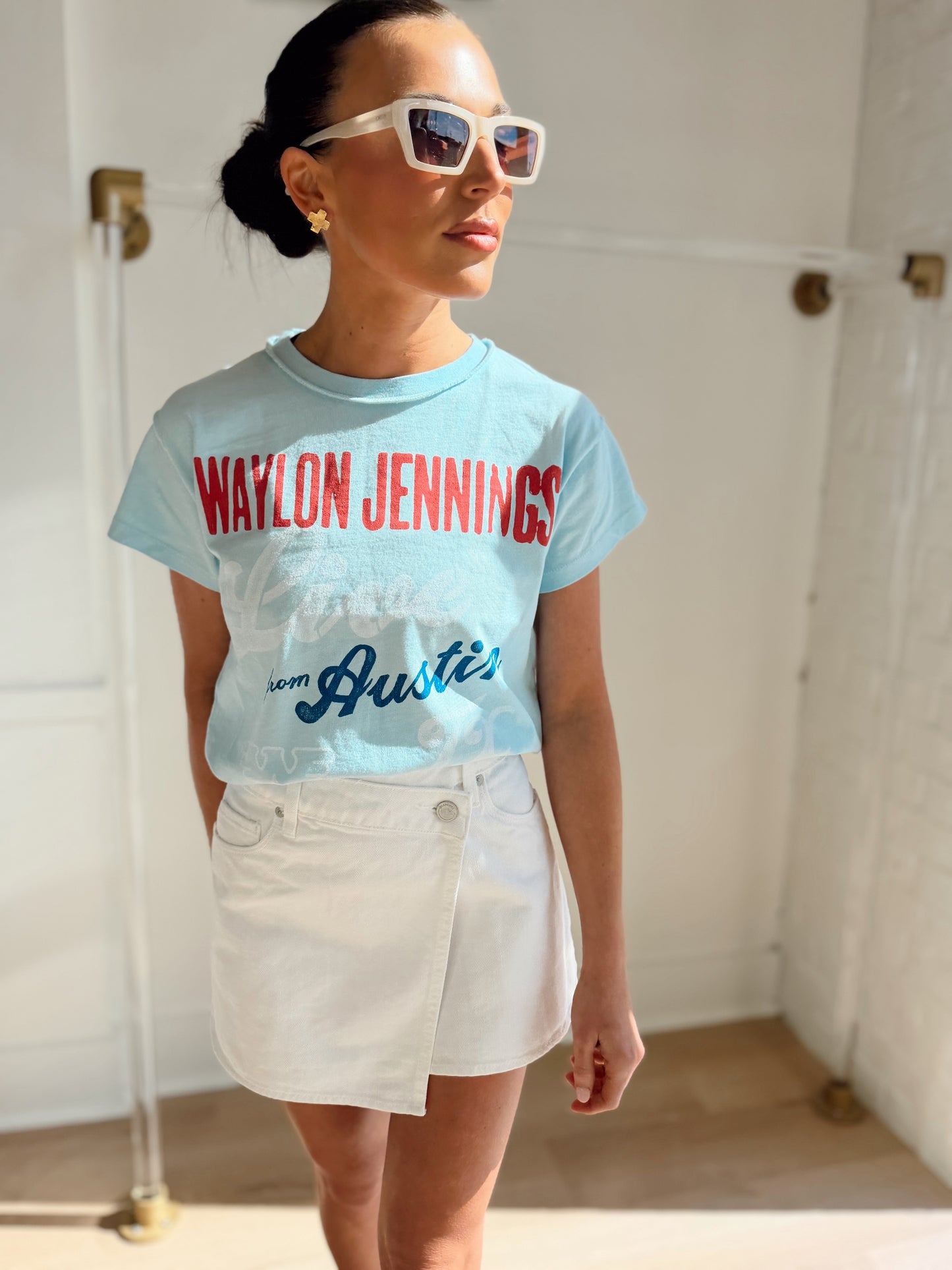 WAYLON JENNINGS LIVE FROM AUSTIN GF TEE