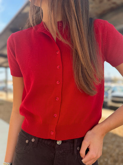 MADDIE SHORT SLEEVE CARDIGAN