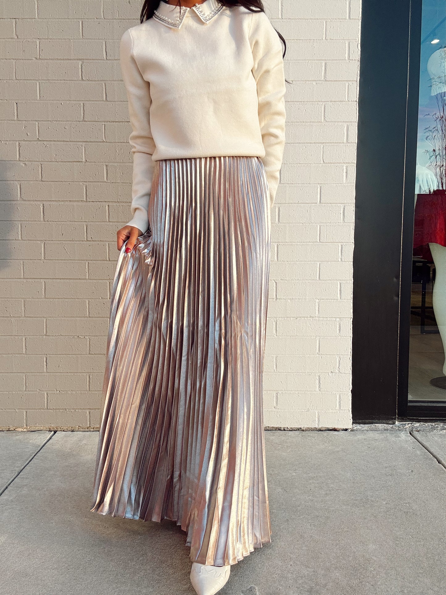 MARIELLE SATIN MAXI SKIRT