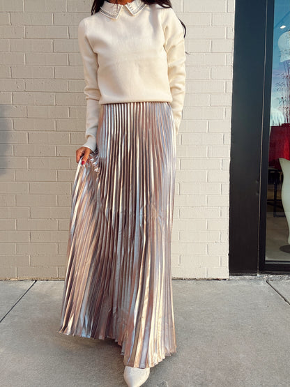 MARIELLE SATIN MAXI SKIRT