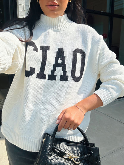 CIAO INTARSIA SWEATER