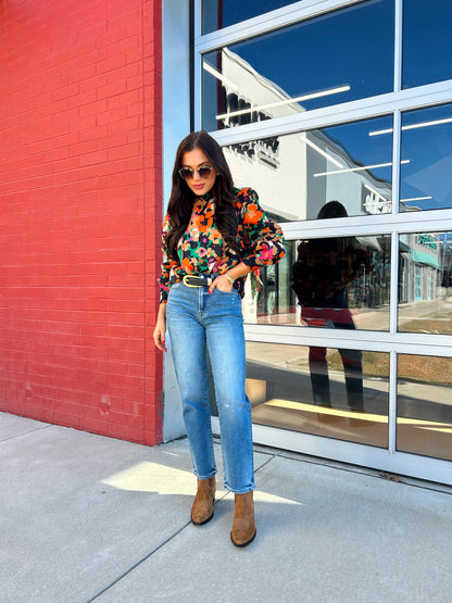 FLORAL DETAILED BLOUSE