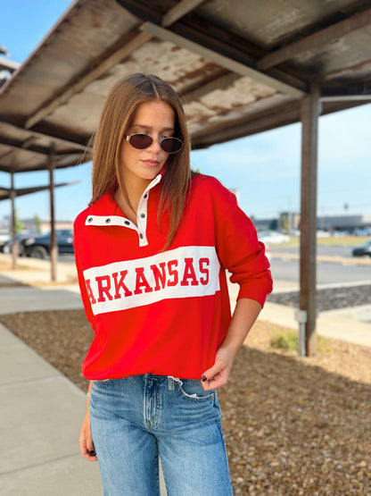 ARKANSAS VARSITY PULLOVER