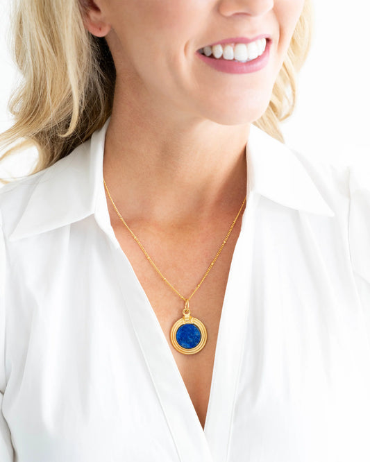ROMA NECKLACE-BLUE LAPIS