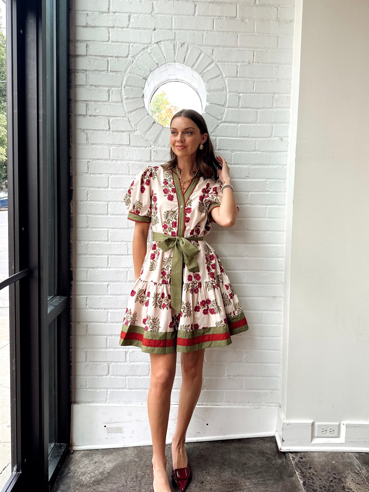 LOLLIE FLORAL TIE DRESS