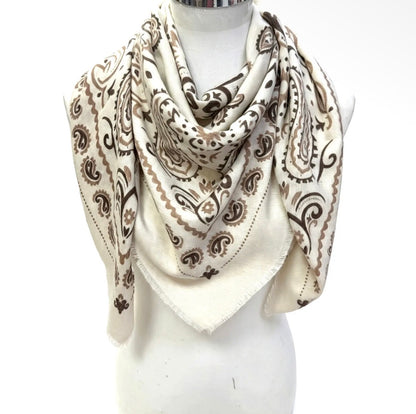 K21 LARGE WOOLEN SQUARE BANDANA