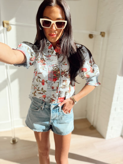 ZURI TOP IN FLORAL