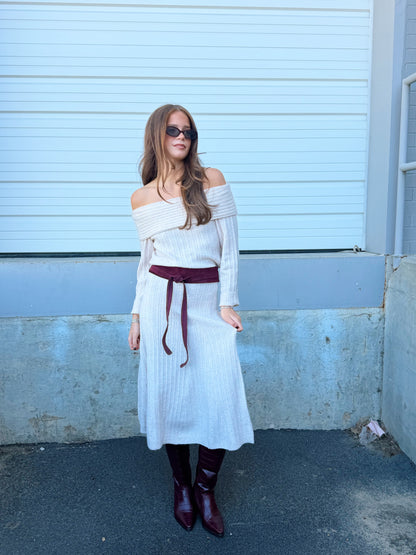 LUCIEN KNIT PULL-ON MAXI SKIRT